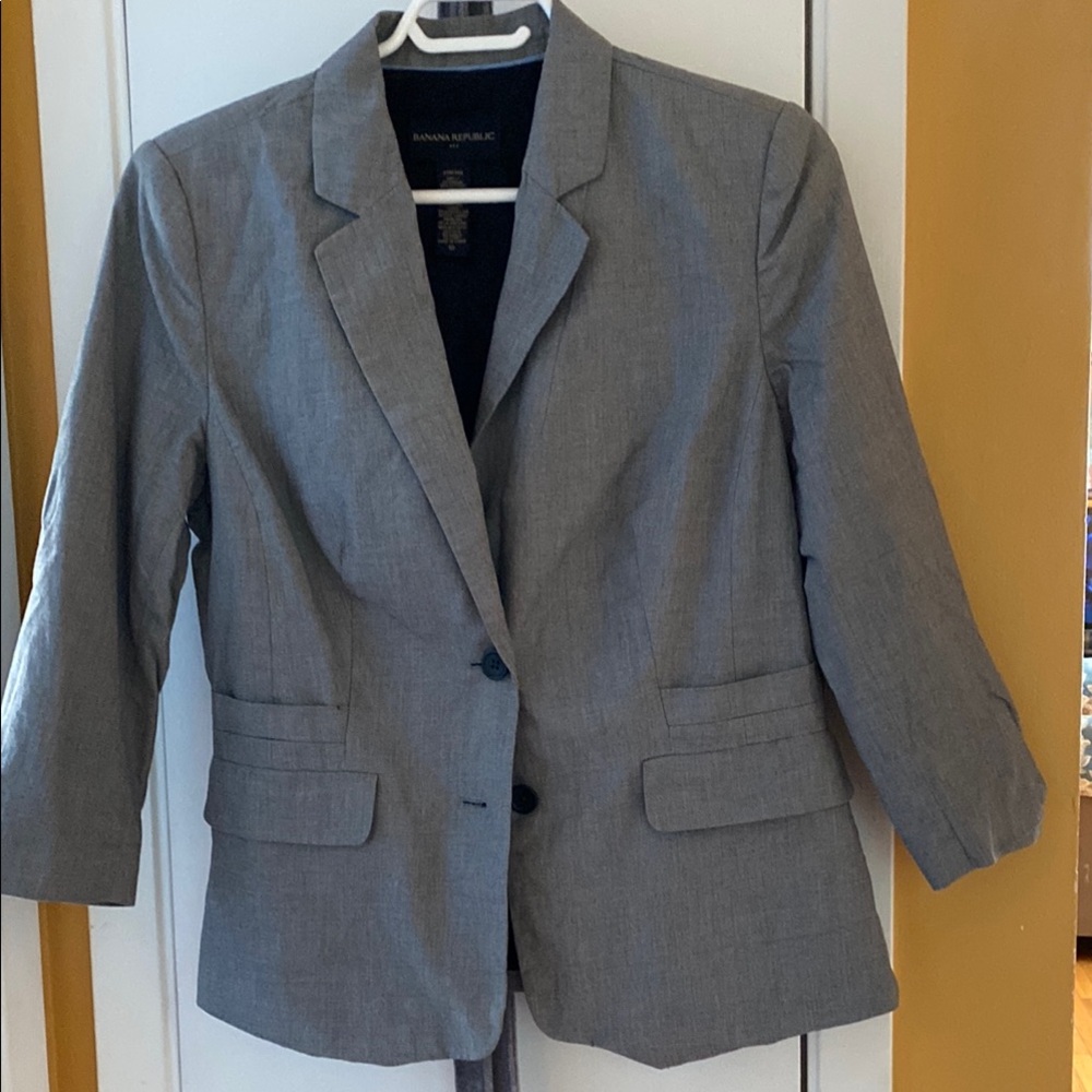 Gray Women's Blazer by Banana Republic